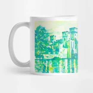 SCALIGERO CASTLE in SIRMIONE - watercolor painting Mug